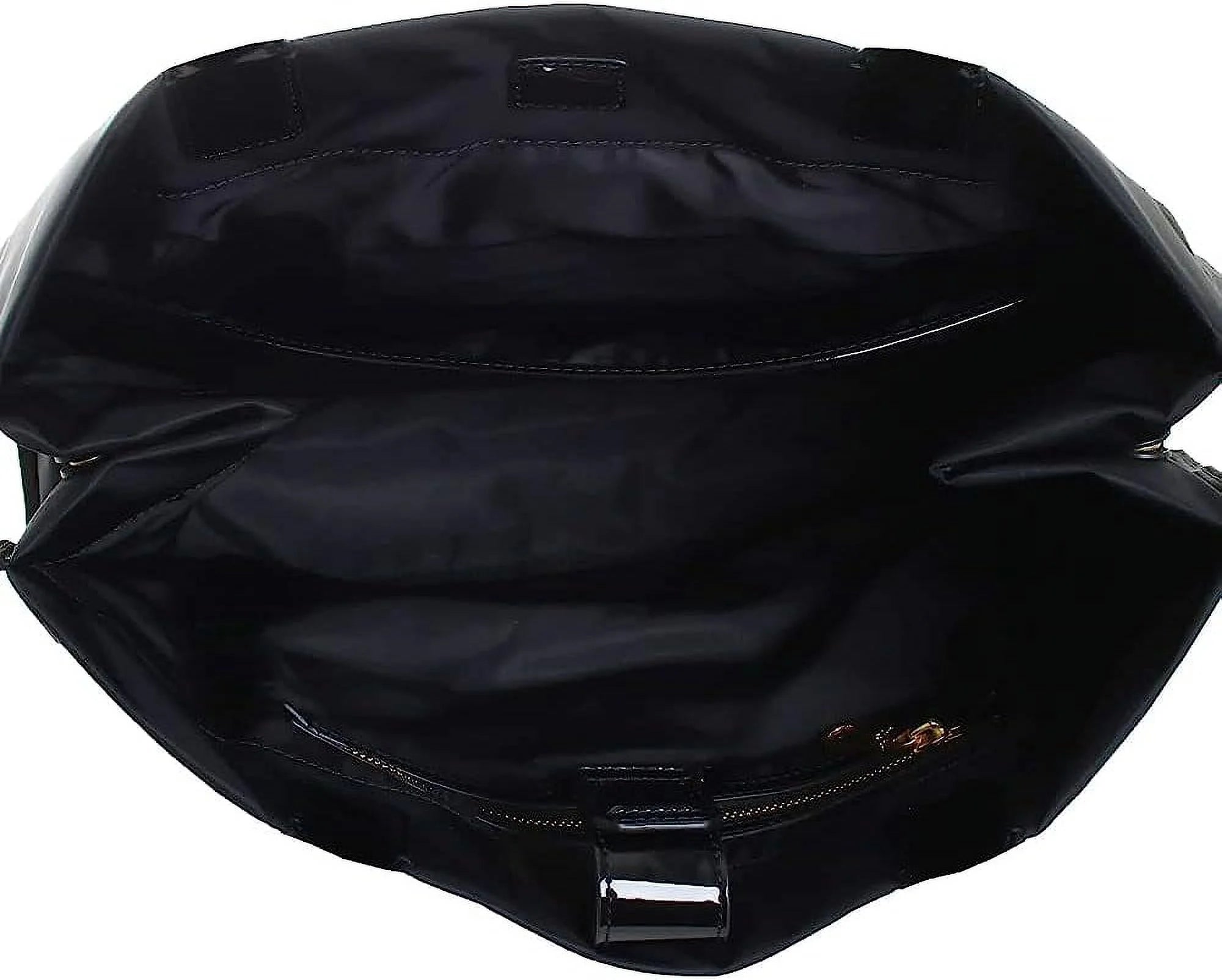 Black Patent Tote Bag O706