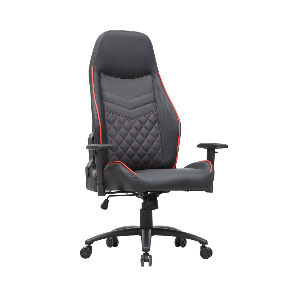 Black Vegan Leather Reclining Gaming Chair U4927