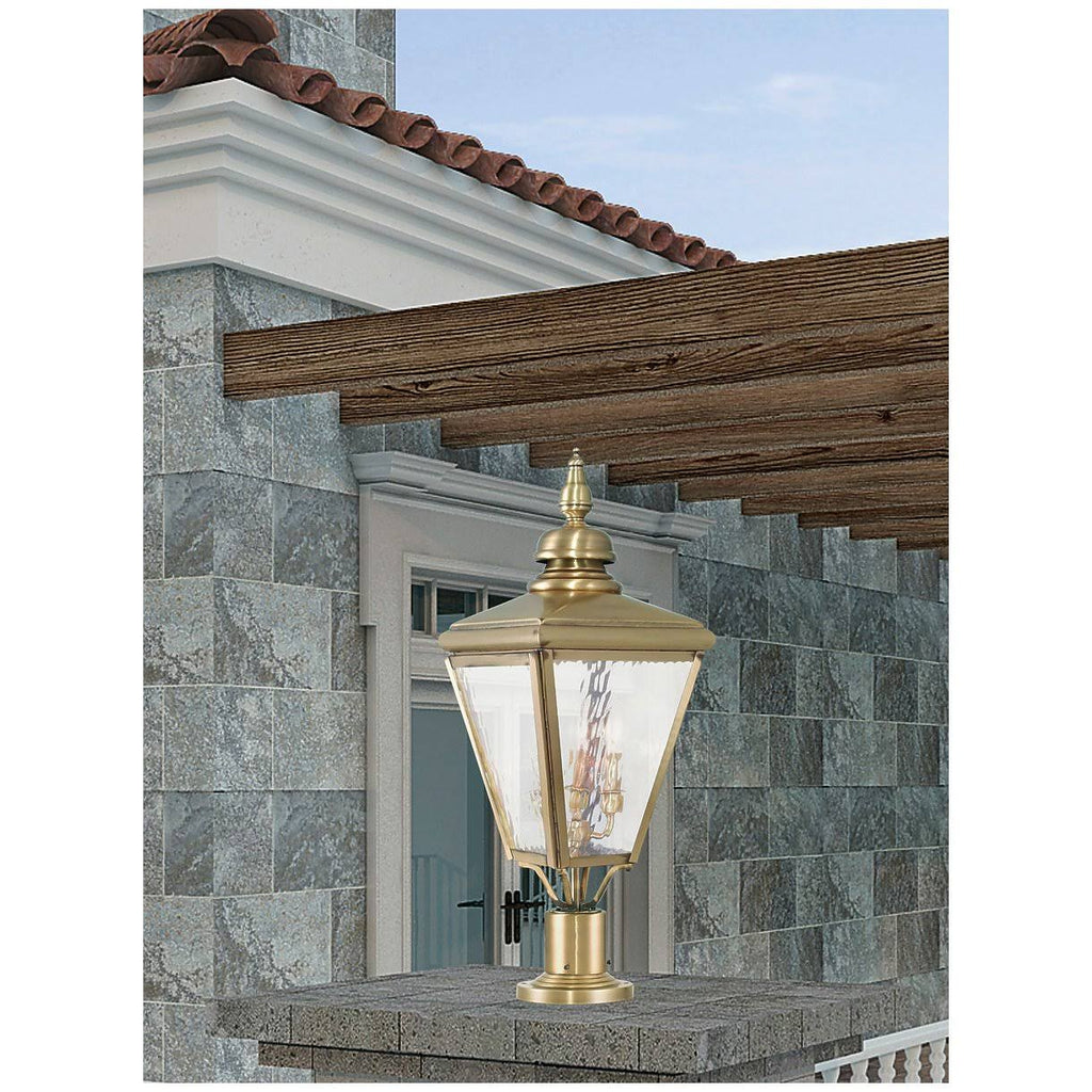 Antique Brass Post-Top Lantern J528538