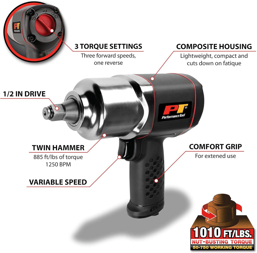 1/2-Inch Drive Impact Wrench Pack of 2 I3261