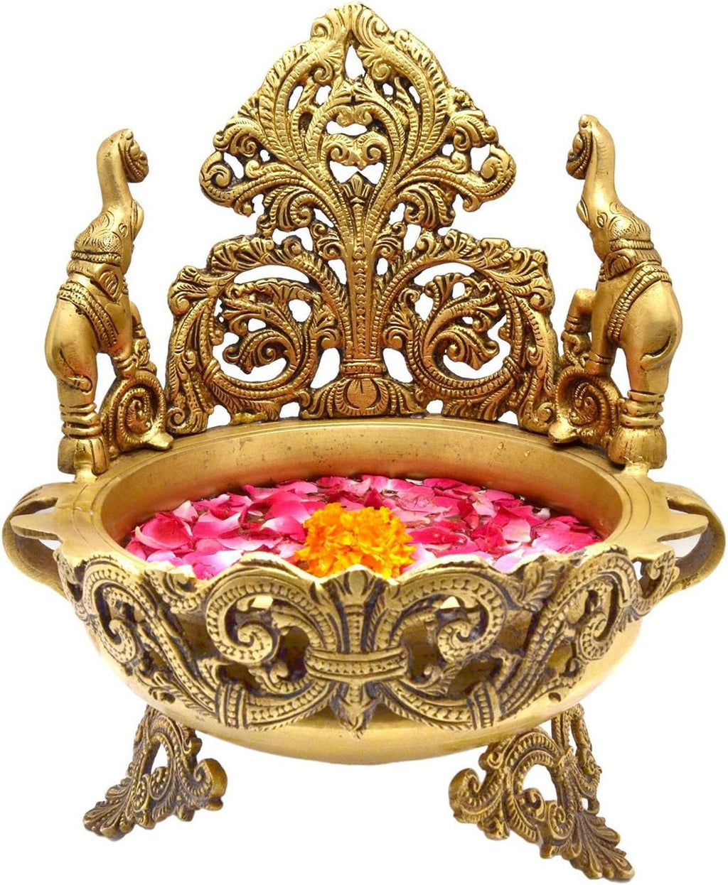 Brass Urli for Floral and Candle Decoration O584