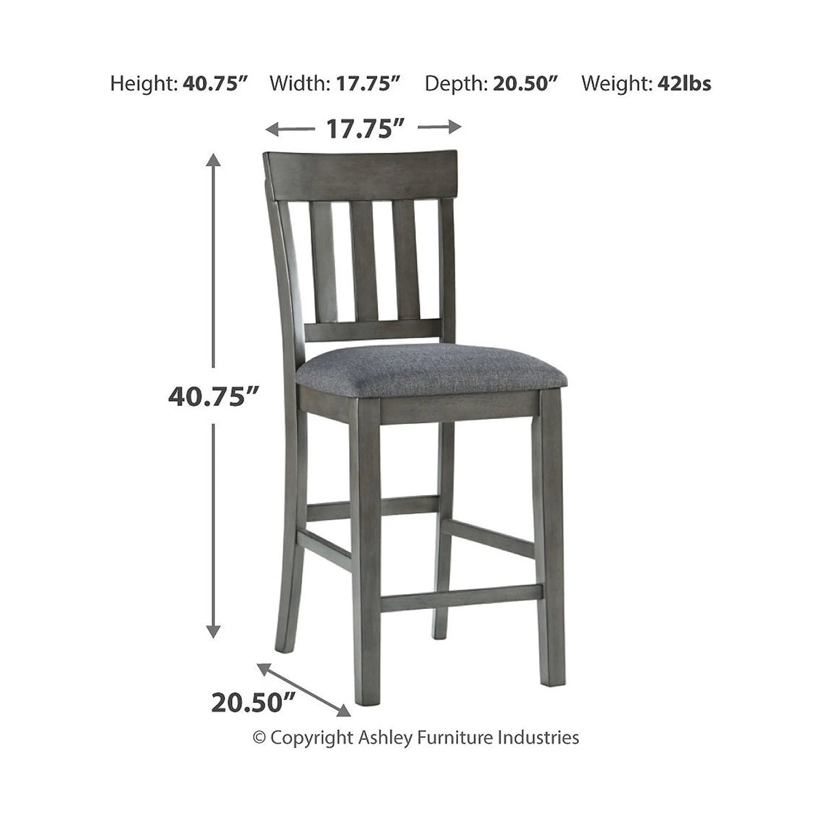 Counter Height Upholstered Barstool, Set of 2 I150