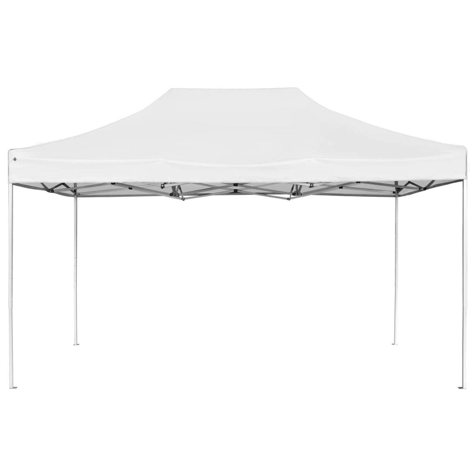 White Folding Party Tent Aluminum Frame Canopy 14.1ft x 9.5ft x 9.8ft O194898