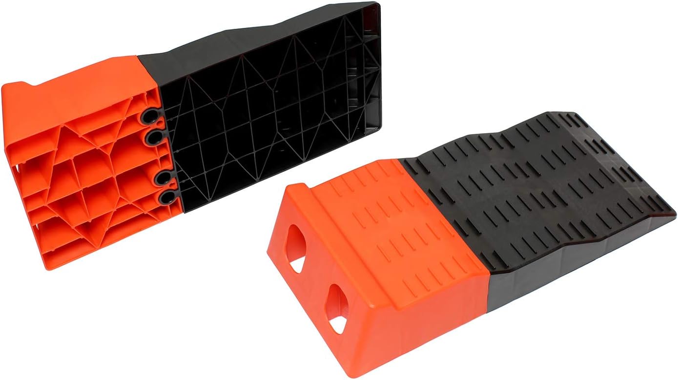 Tandem Axle Leveler Ramps, 2 Pk Heavy Duty RV Leveling Blocks I543741