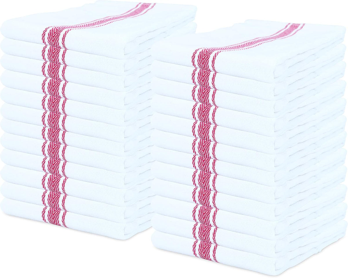 Blue Stripe 100 Percent Cotton Kitchen Towels U77955