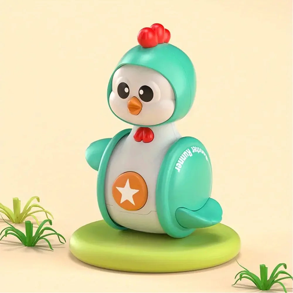 3Pcs Musical Cartoon Tumbler Toys for Baby Toddlers W7432
