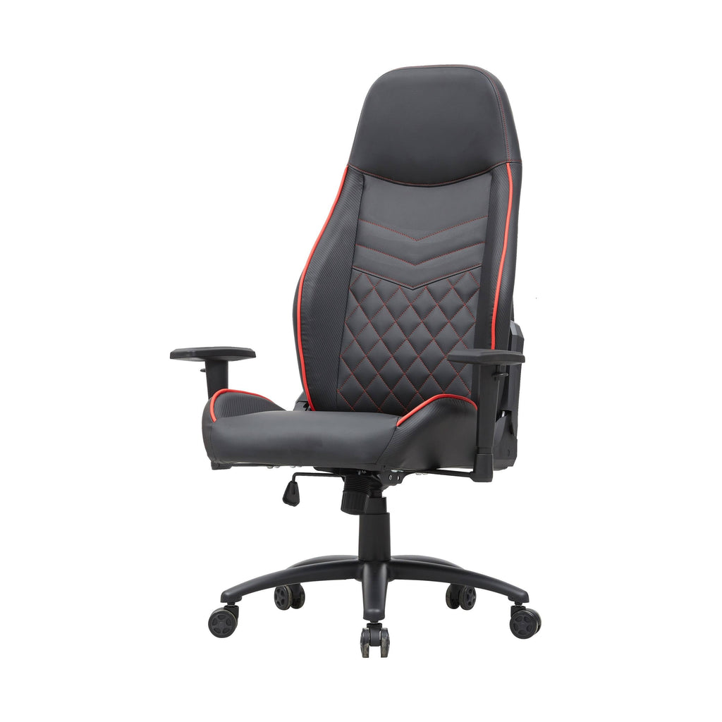 Black Vegan Leather Reclining Gaming Chair U4927