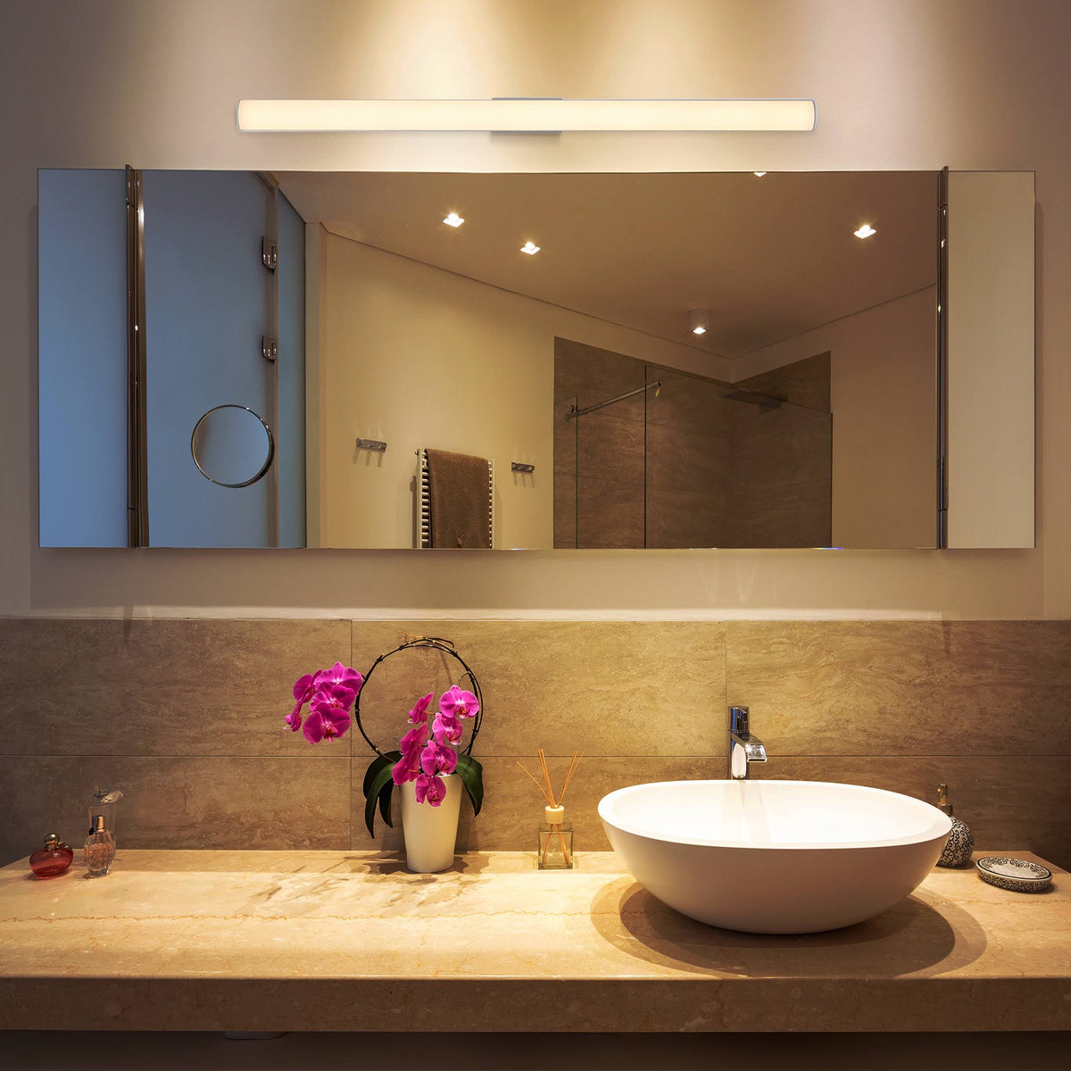 36 inch 36W LED Bathroom Lighting Fixture White Finish U96131