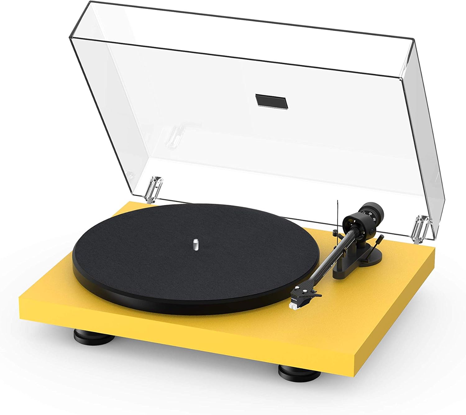 Satin Steel Blue Turntable with Carbon Fiber Tonearm H16320