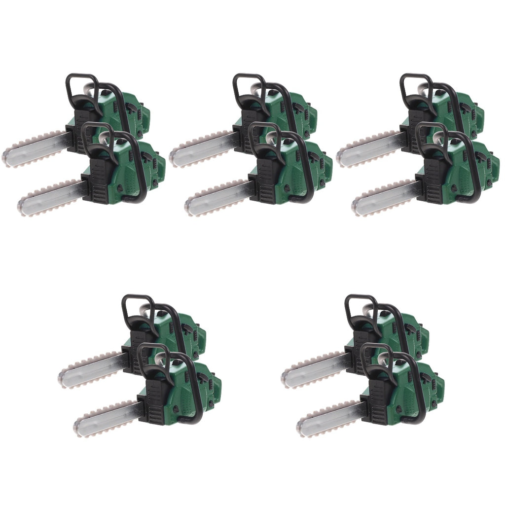 10 Pcs Dollhouse Chainsaw Ornament Models Miniature Toy Decorations U266304