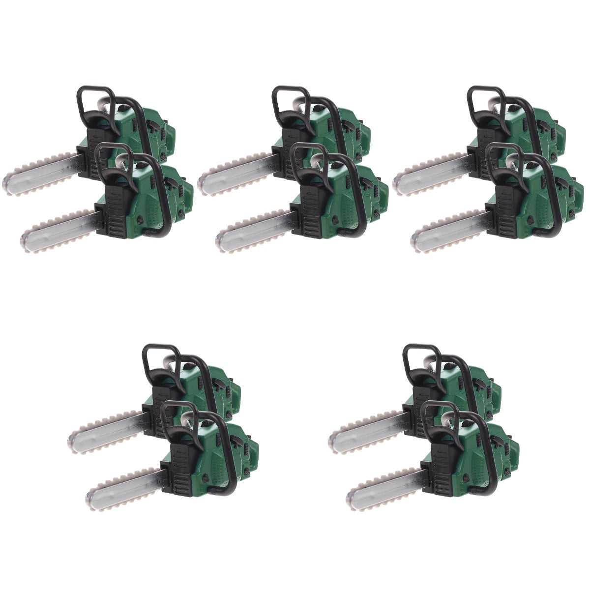 10 Pcs Dollhouse Chainsaw Ornament Models Miniature Toy Decorations U266304