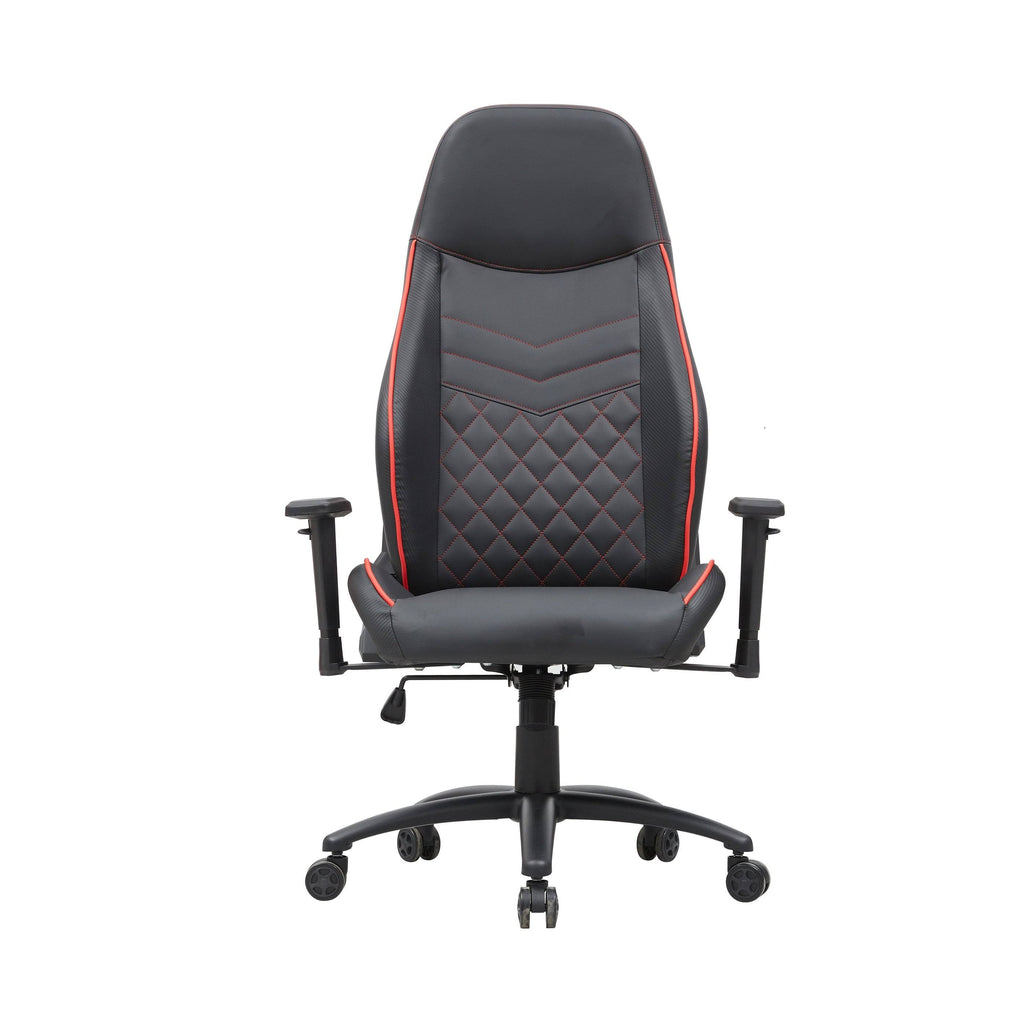 Black Vegan Leather Reclining Gaming Chair U4927