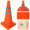 Collapsible Orange Traffic Cones 18 Inch 24 Pack M269