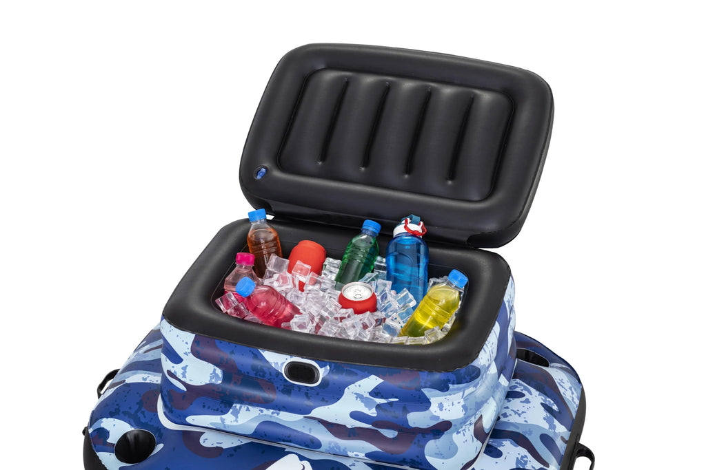 Blue Camo Inflatable Floating Cooler G6391