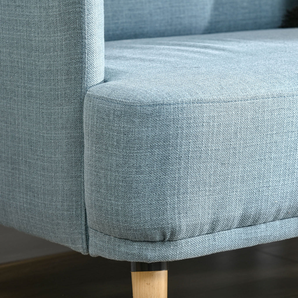 Blue Upholstered Loveseat Sofa U339160