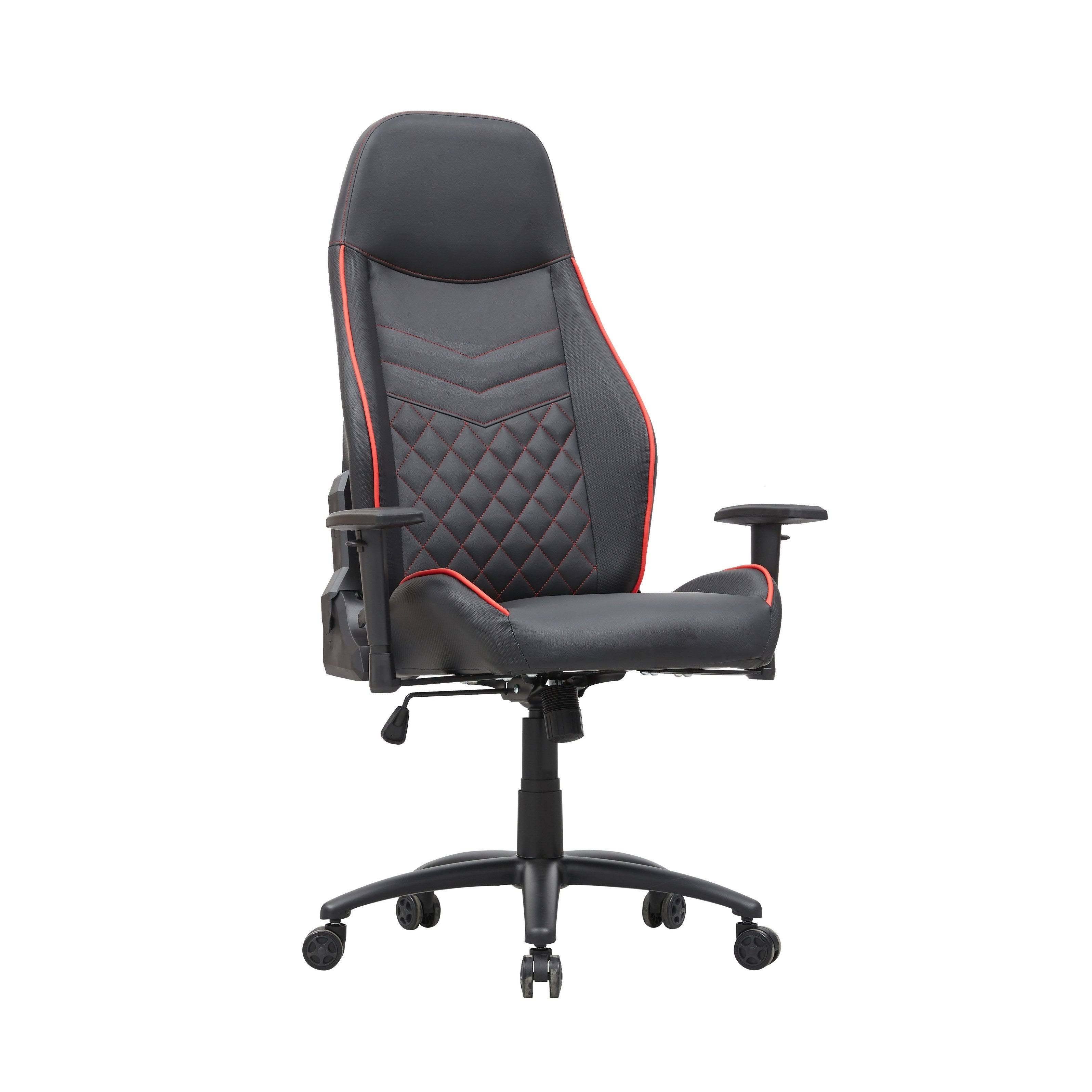 Black Vegan Leather Reclining Gaming Chair U4927