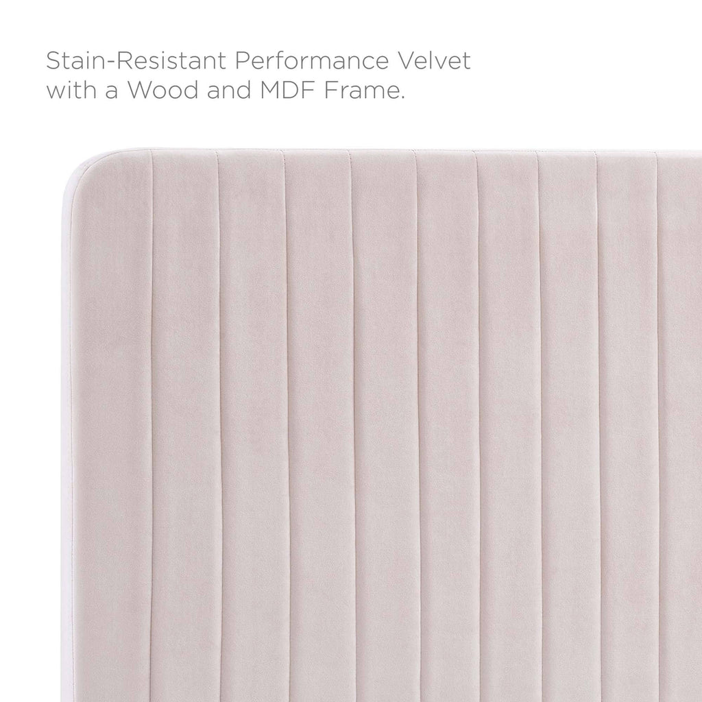 Navy Performance Velvet King/California King Headboard I3034