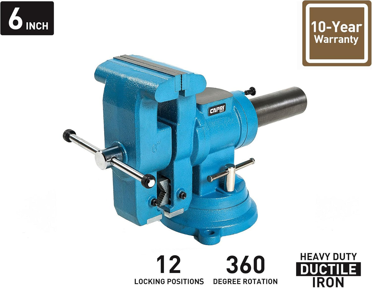 6 Inch Rotating Base Bench Vise A502067