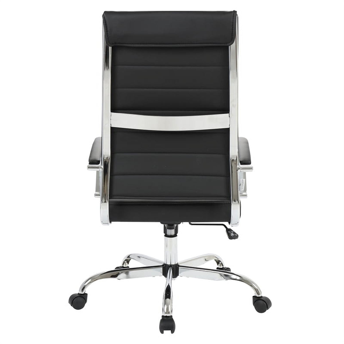Black Leather High-Back Swivel Office Chair V6768