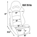 Ivory Vinyl Recliner Q119718