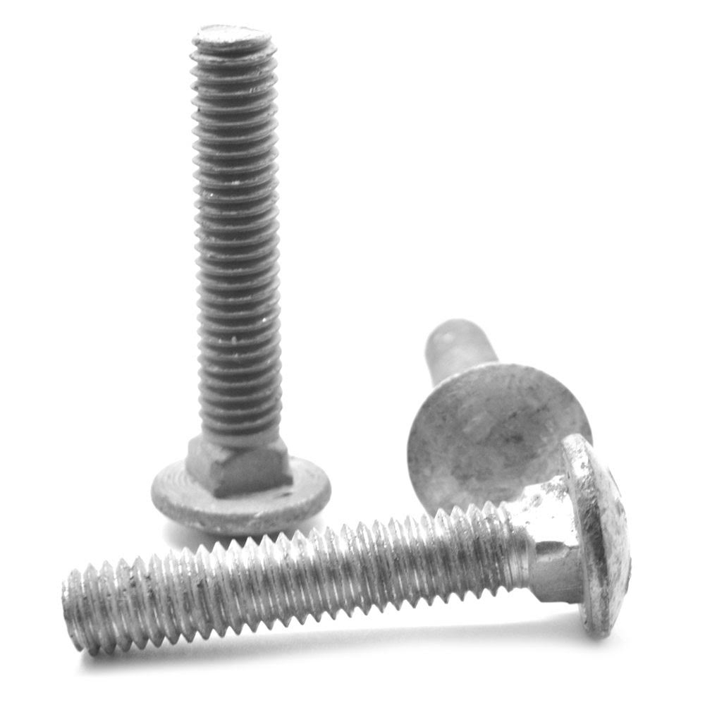 1/2x22-13 x 2x22 (FT) Coarse Thread A307 Grade A Carriage Bolt Low Carbon Steel Hot Dip Galvanized I1173
