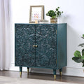 Solid Wood 2-Door Accent Cabinet Storage Shelf G881527