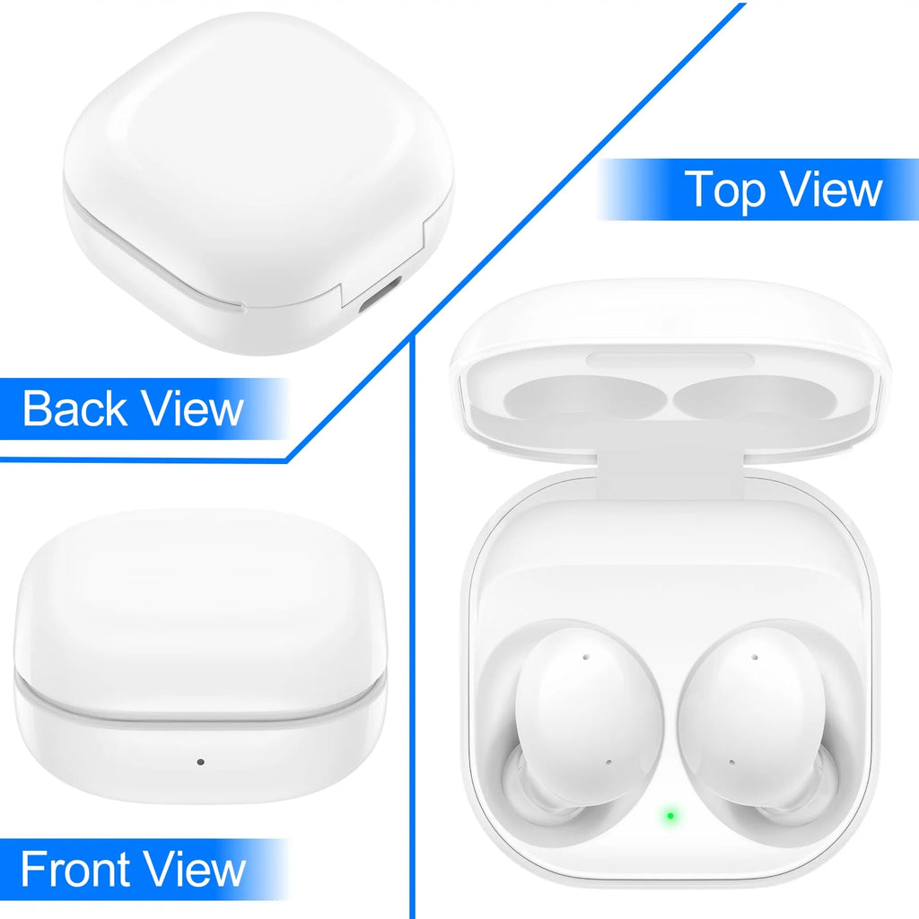 White Truly Wireless Bluetooth Headphones with Noise Isolation J25507
