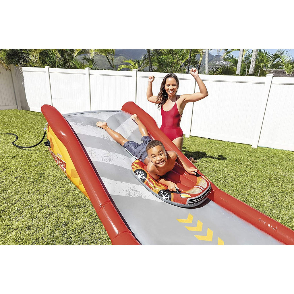Red Inflatable Slide Mat with 2 Surfboards Z6131