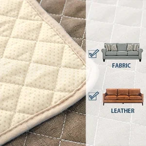 Grey L-Shaped Sectional Couch Cover Furniture Protector H2332