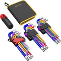 29PCS Metric Inch Hex Key Set with T-Handle D30317