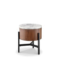Brown Wood Chairside End Table A941