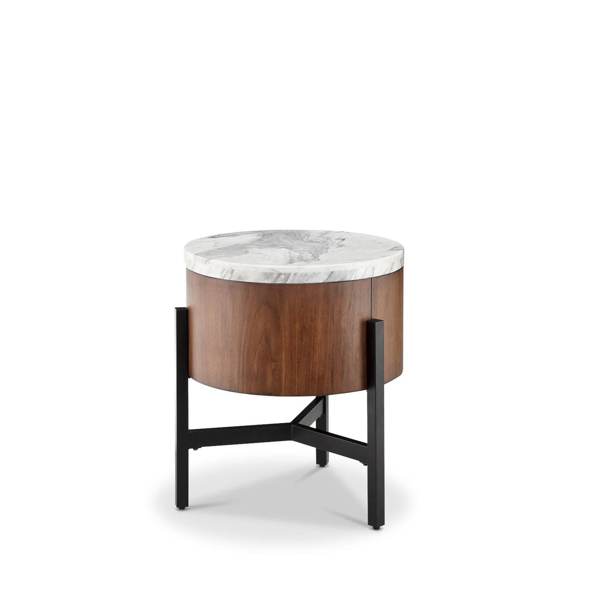 Brown Wood Chairside End Table A941