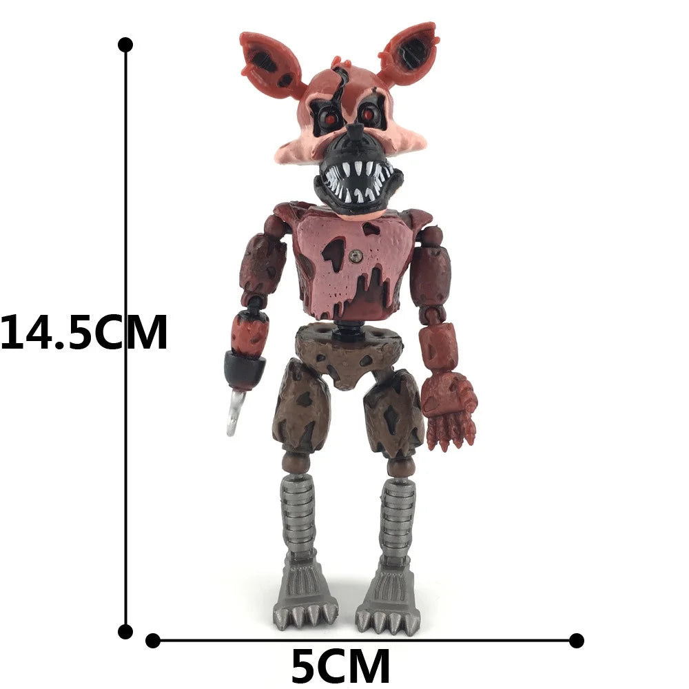 FNAF Funtime Freddy Foxy Sister Action Figures 17Pcs Set H91679