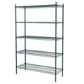 Metro Super Erecta Starter Shelving Unit, 60x22W x 24x22D x 74x22H, (5) Wire Shelves B435920