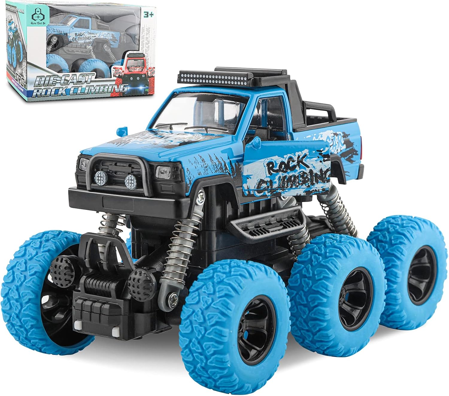Blue Friction Powered Pull Back Cars for Toddlers O116918