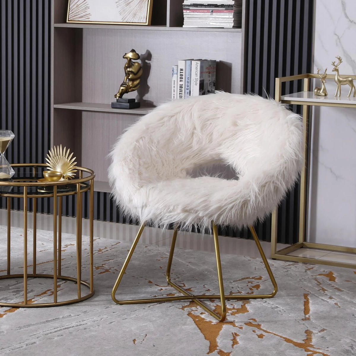 Off-White Bucket Chair F29704