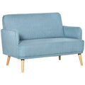 Blue Upholstered Loveseat Sofa U339160