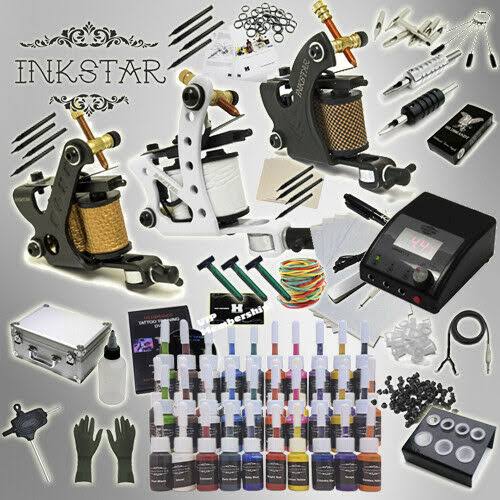 Tattoo Kit 3 Machine 40 Ink X1019