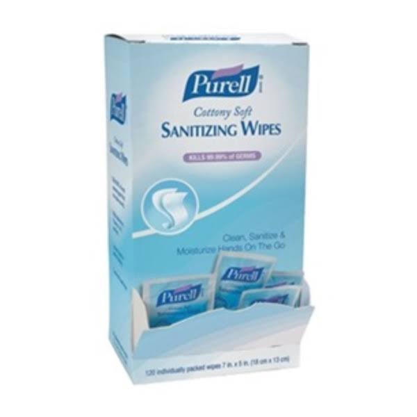 White Cotton Hand Sanitizing Wipes Z58064