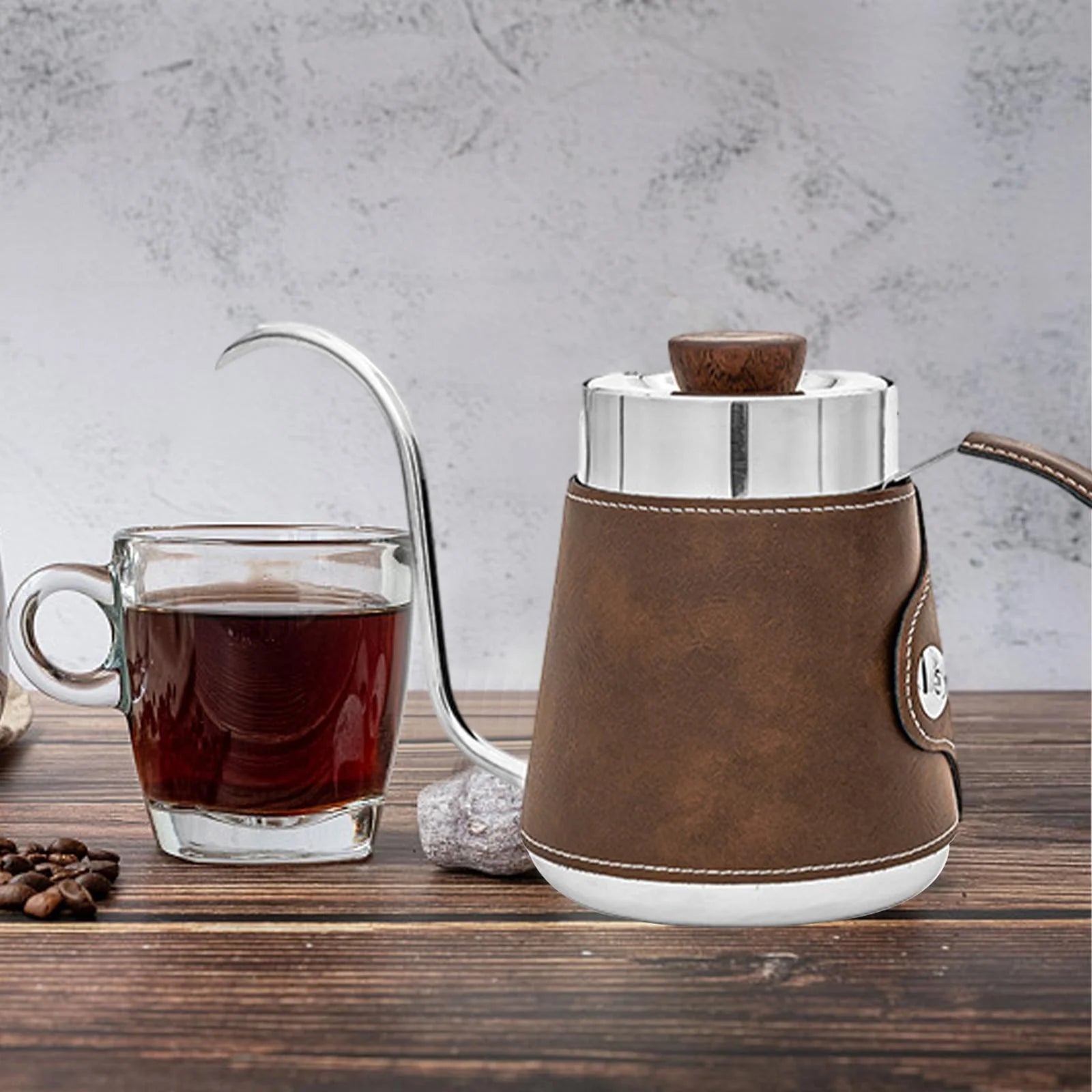 600ml Stainless Steel Gooseneck Pour over Coffee Kettle Z781038