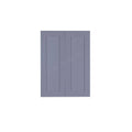 Gray 2-Door Wall Cabinet with 2-Shelves Y90939