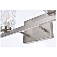2 Lights Bath Sconce in Stain Nickel with Clear Shade W9061