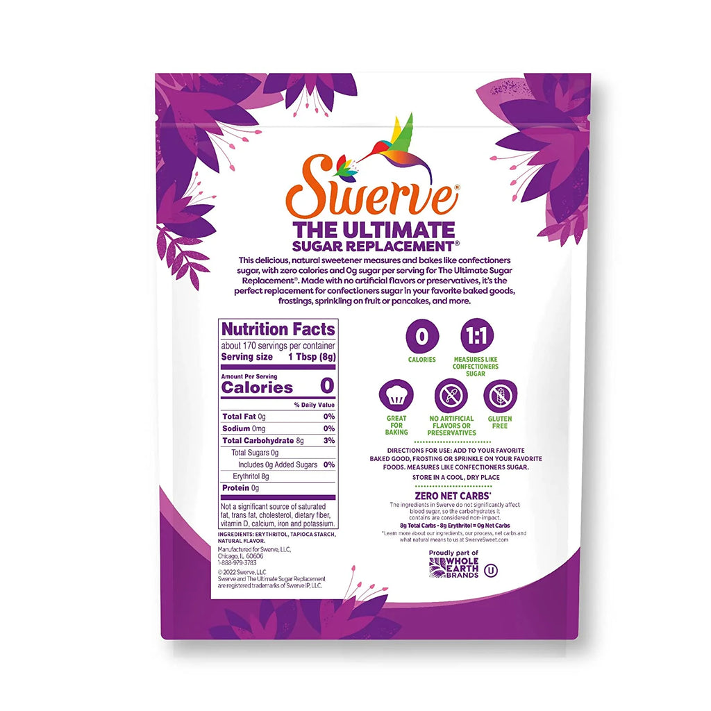 Sugar Replacement Sweetener, 48oz U3247