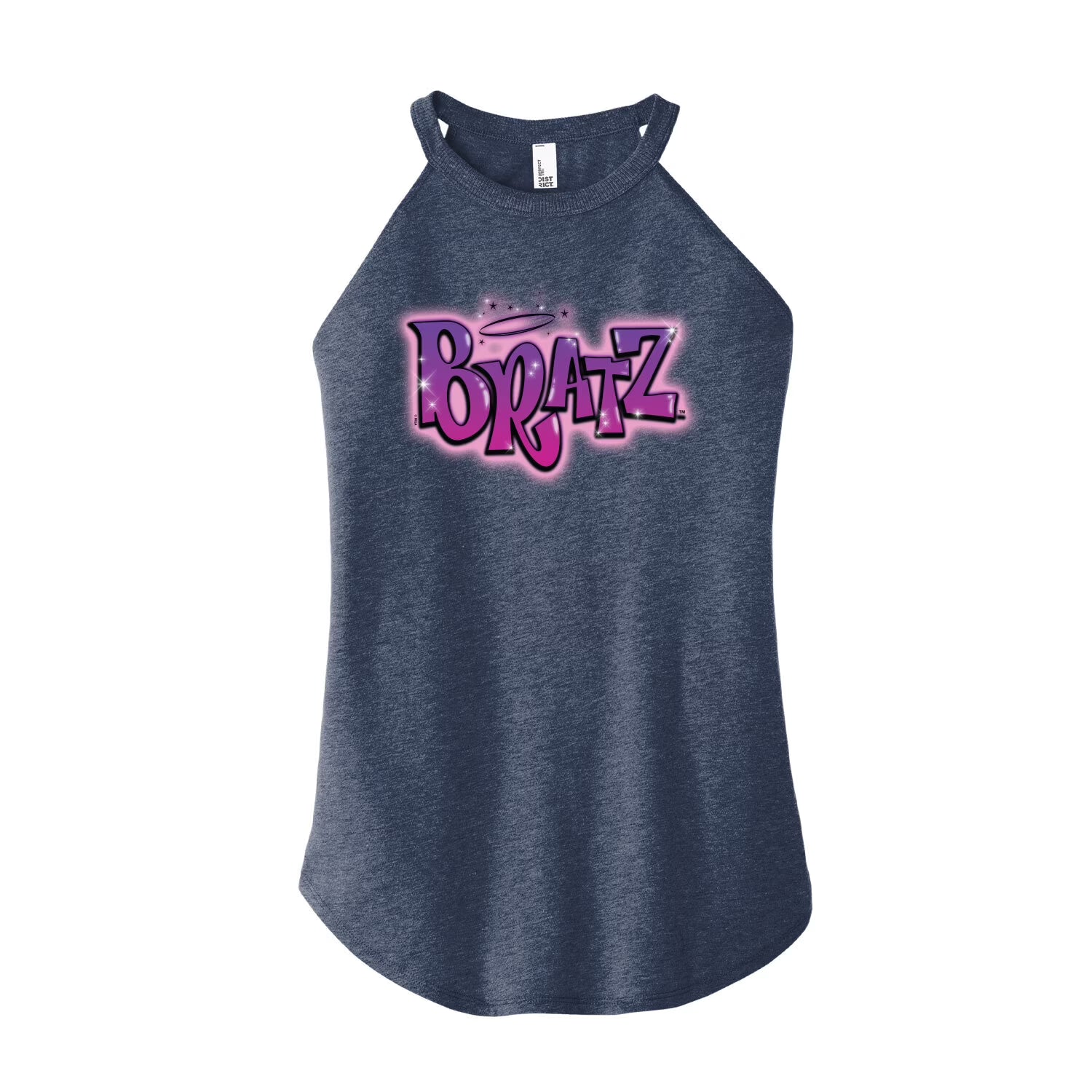 Juniors High Neck Tank Top L9393