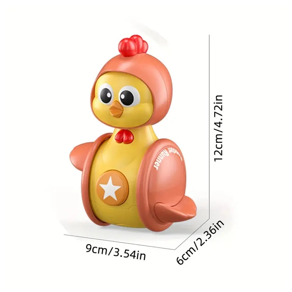 3Pcs Musical Cartoon Tumbler Toys for Baby Toddlers W7432