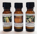 Mahogany Teakwood Nag Champa Sandalwood Scented Fragrance Oils Set of 3 V423431