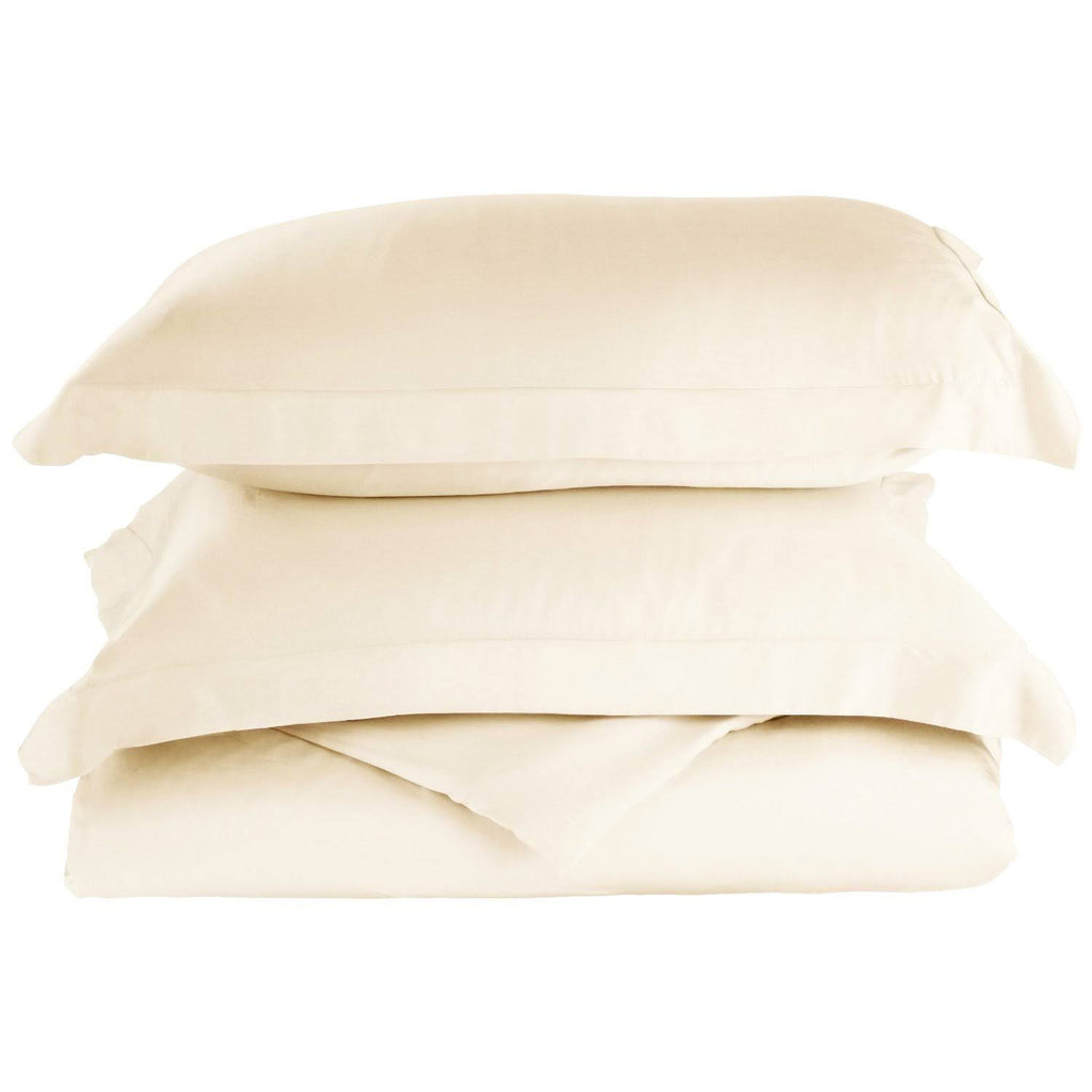 King Taupe Solid Duvet Cover Set N9505