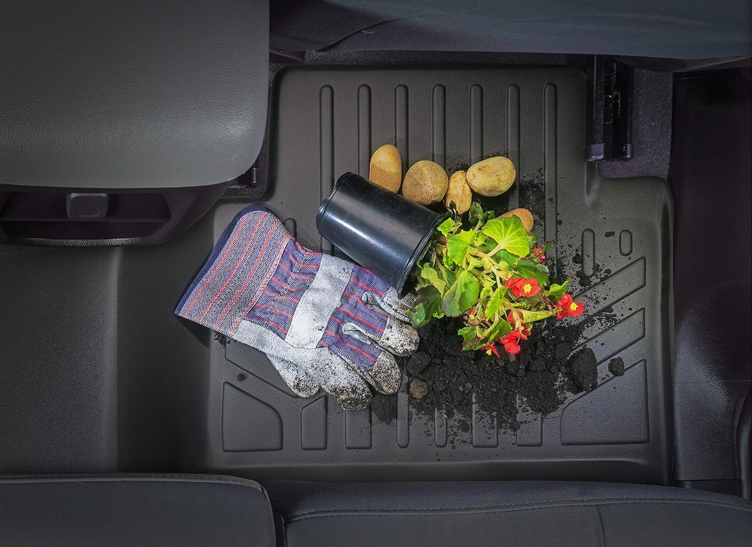 Black Cargo Trunk Liner Floor Mat for Audi Q7 C5842
