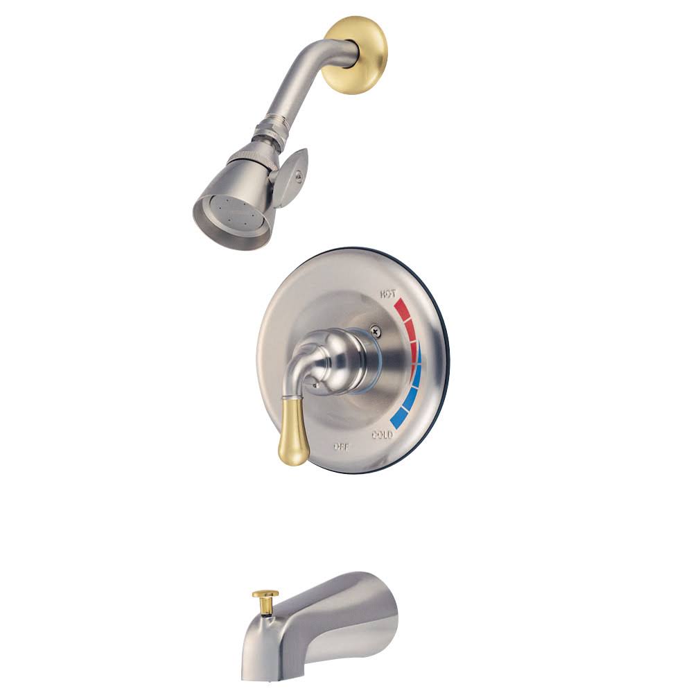 Tub and Shower Faucet with Showerhead, Satin Nickel Q71749