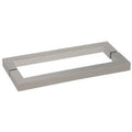 Brushed Nickel 24 inch Square Back-to-Back Towel Bar A86182
